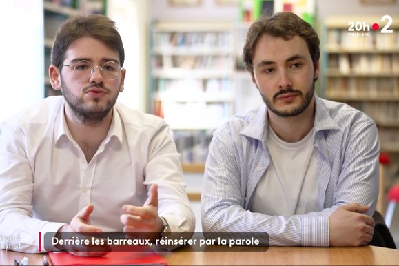Reportage du JT de 20 h de France 2 consacré à À Travers les Murs